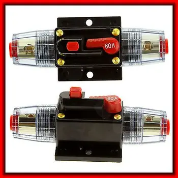 

Car Truck Marine Audio 60A Amplifier Circuit breaker fuse holder AGUstyle 12V