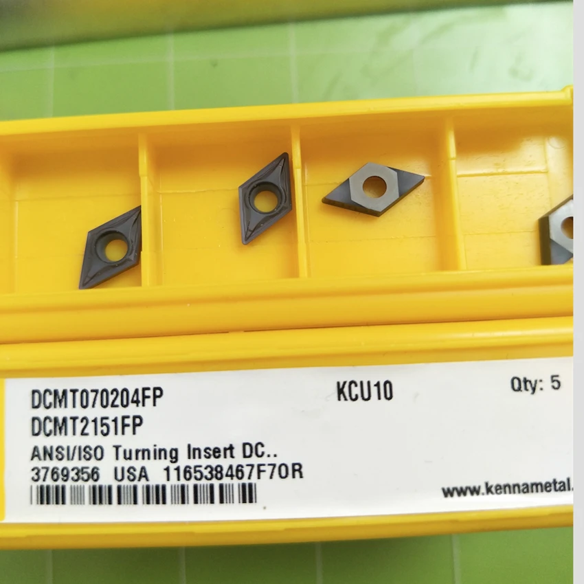 Kennametal DCMT070204FP KCU10 DCMT2151FP KCU10 10 шт. вставки карбида
