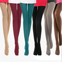 1PC Sexy Beauty Women Girl Spring Autumn Opaque Footed Tights 8 Colors 120 D Warm Stockings