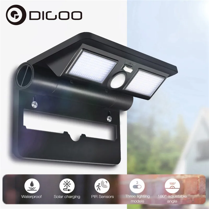 Digoo DG FCR 1 садовое крыльцо патио светодиодные складные светильники Солнечный