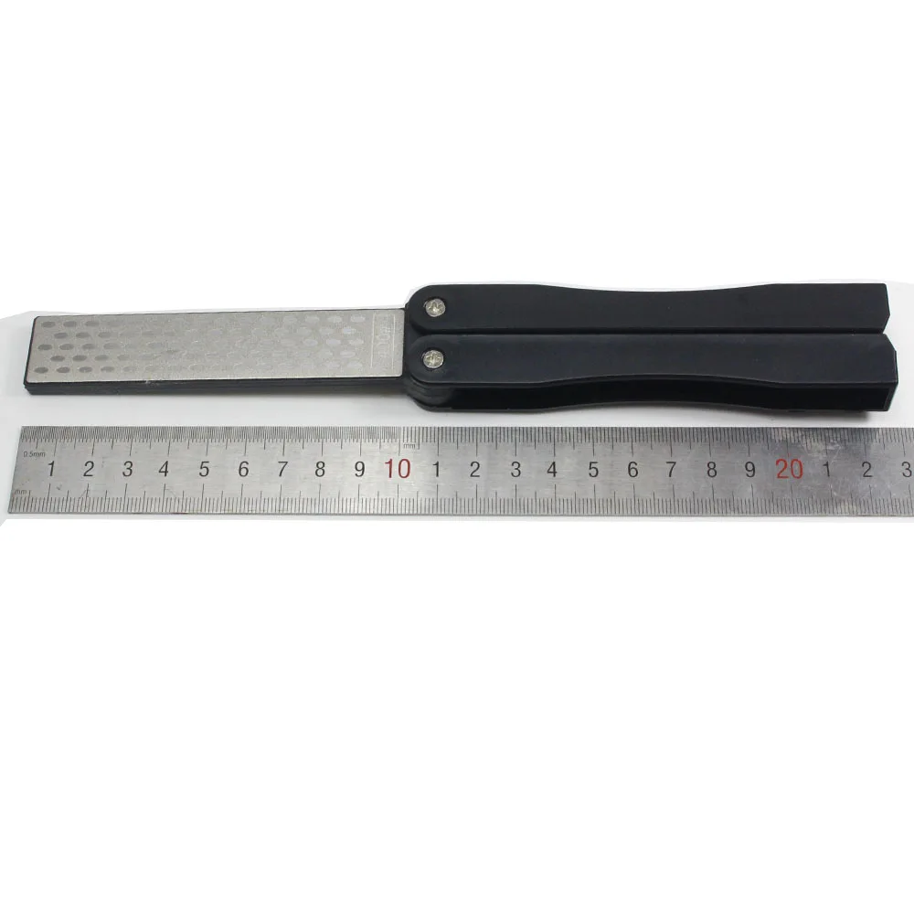 Складной нож точилка для ножей с алмазным покрытием двухсторонний точильный камень Колесо Открытый кухня острые Инструменты для ремонта нож