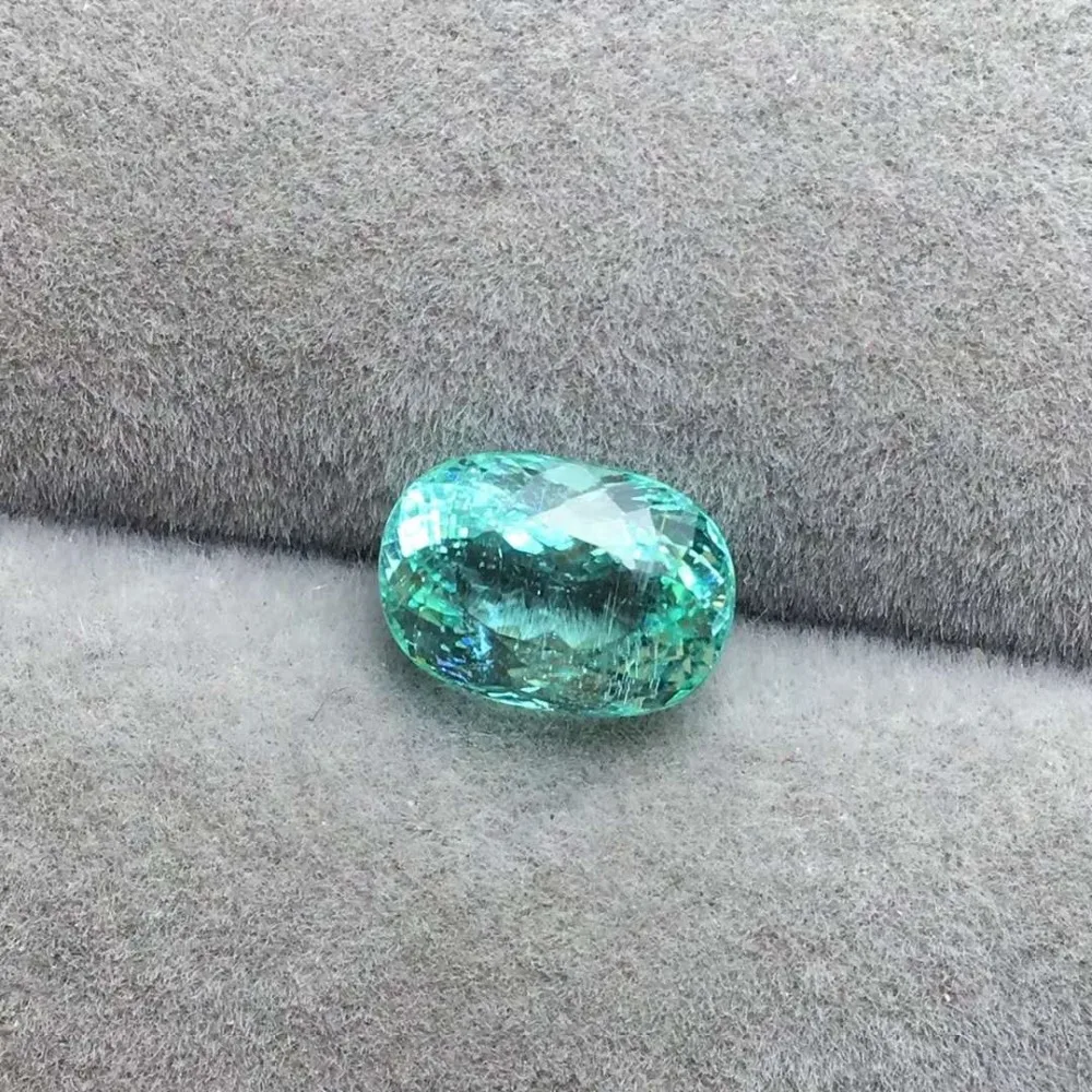 Ювелирные изделия 2 53 CT Тип эллипс Параиба Турмалин натуральный поверхность