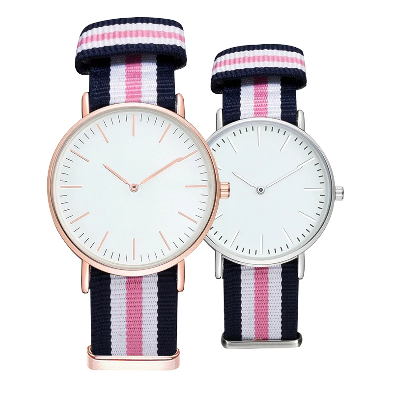 Модные Повседневные холщовые нейлоновые спортивные часы с ремешком для мужчин