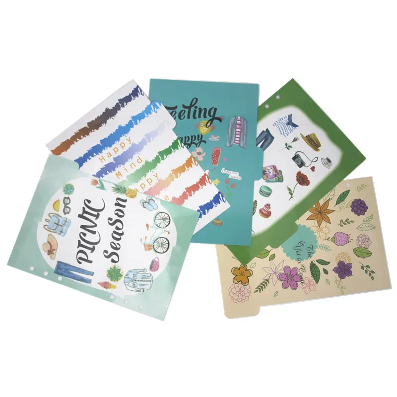 

Fromthenon Creative Notebook Index Pages Spiral Planner Divider Planner Accessories School Stationery 5 Sheets