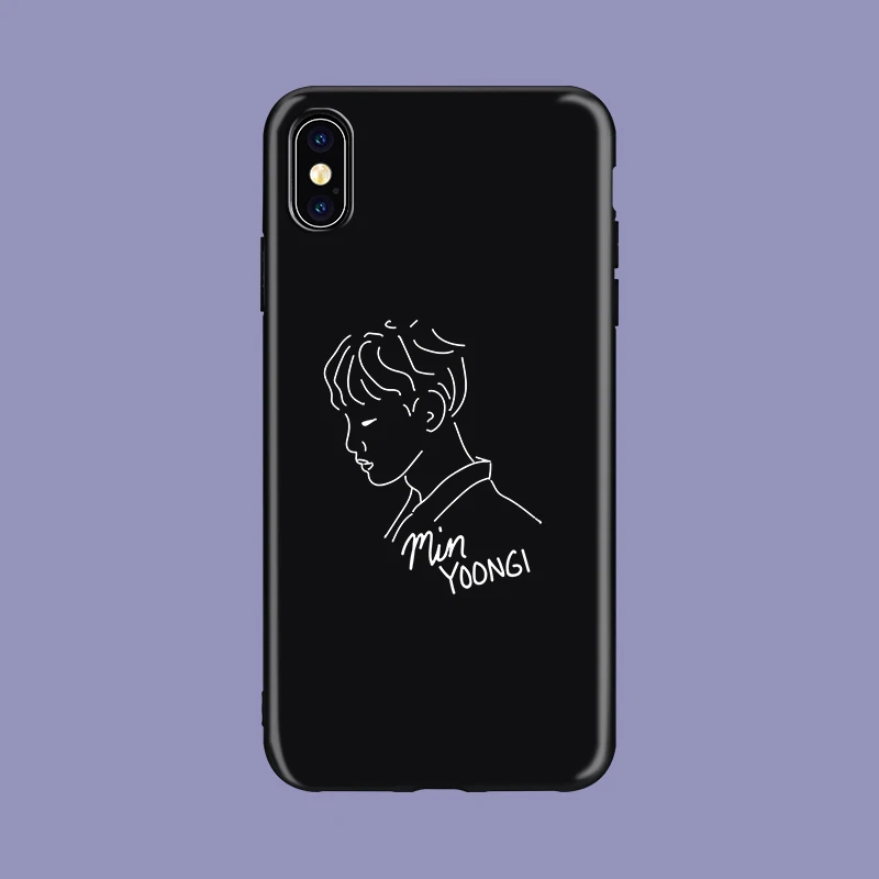 Euphoria Boys KPOP Mans мягкий силиконовый черный чехол для телефона чехол для iPhone 5 5S SE 6 6s 7 8 plus X Xs XR MAX kim namjun seokjin