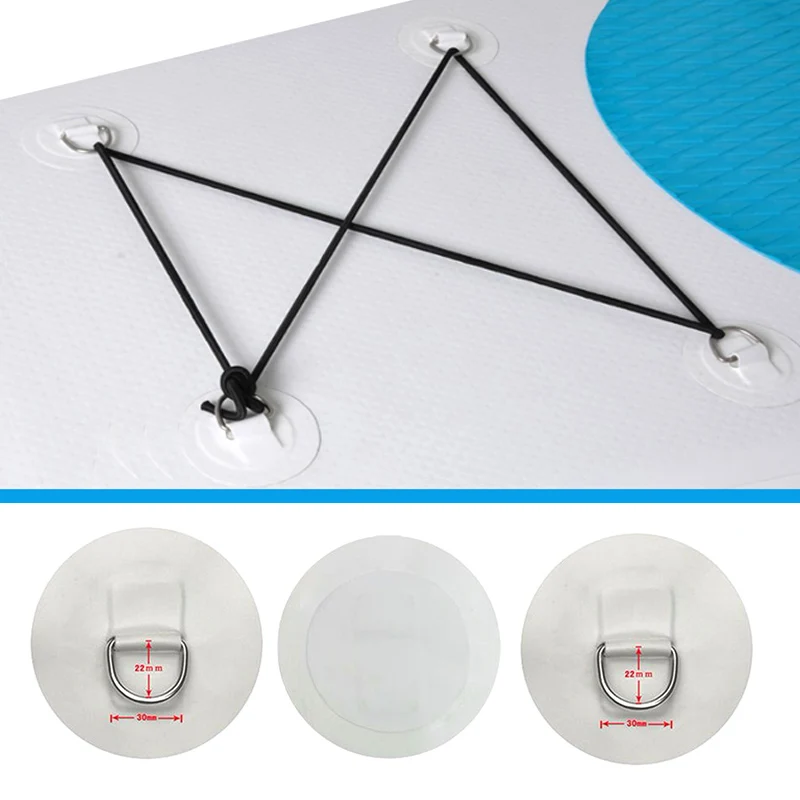 Горячая 4 шт из нержавеющей стали D-Ring Pad/патч для надувная лодка из ПВХ плот Dinghy каяк ALS88