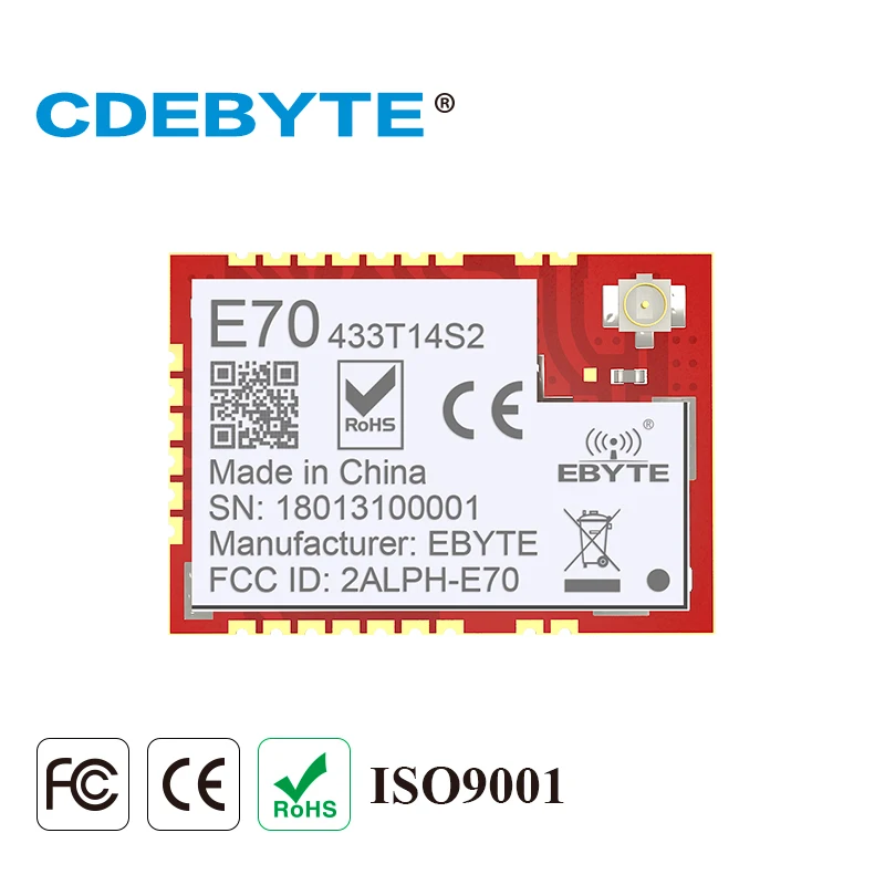 E70 433T14S2 CC1310 433 МГц радиокоммуникатор дальнего действия 25 МВт IPEX печать антенна