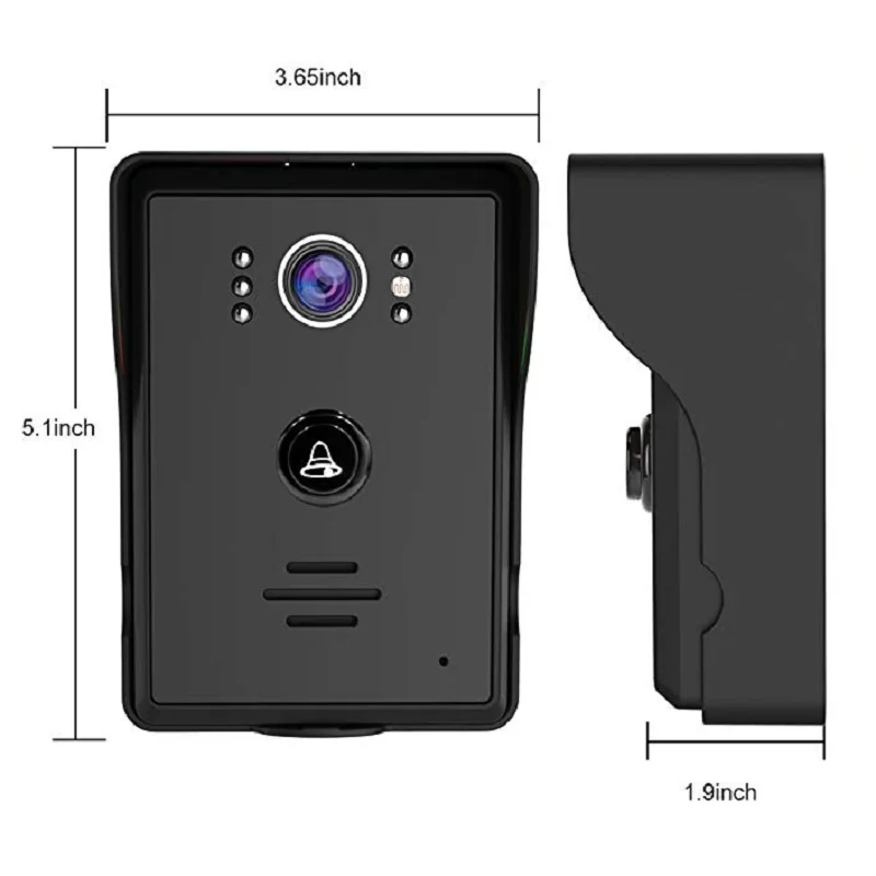 Saful 7 ''проводной видео телефон двери видеопереговорное устройство домашняя система безопасности Кнопка HD камера