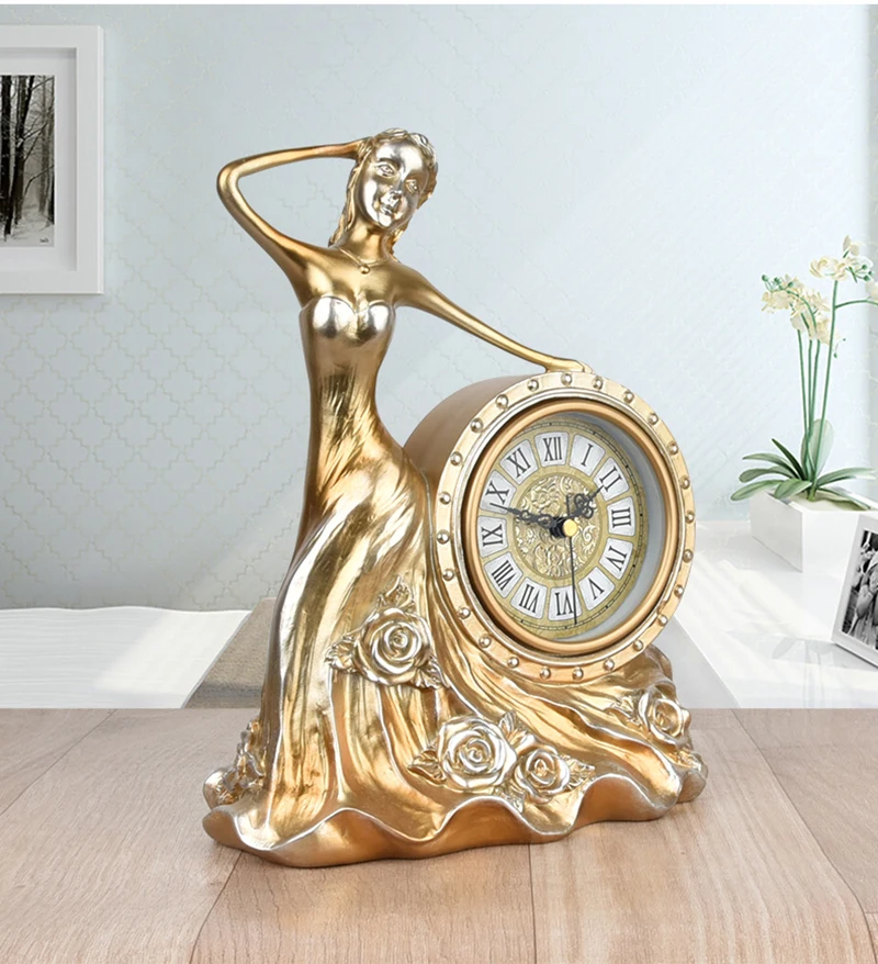 desk retro flip clock office accessories decoration desk clock wood thermometer clock shabby chic vintage style digital  (5)