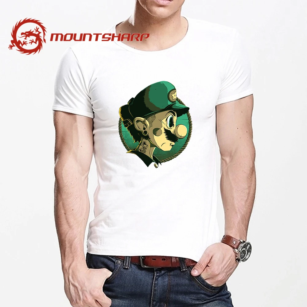 

Summer T Shirt Men Harajuku Cool Boy with Big Nose Funny Print Tee Tops Short Sleeve male T Shirt Casual male Clothes