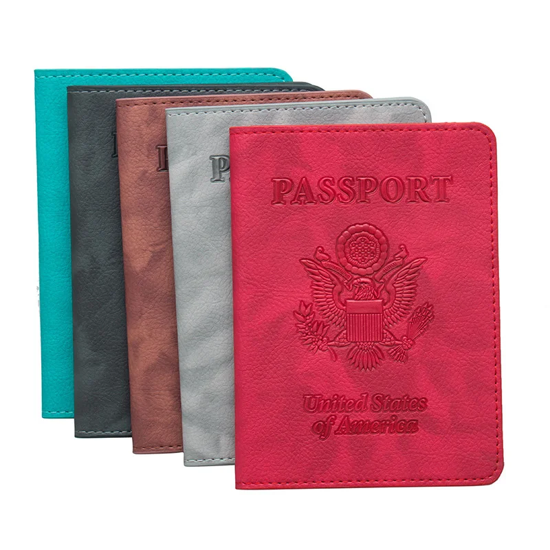 Rfid Блокировка Америка путешествия Обложка для паспорта крышка США Обложка для паспорта бумажник организовать путешествия чехол тонкий Id