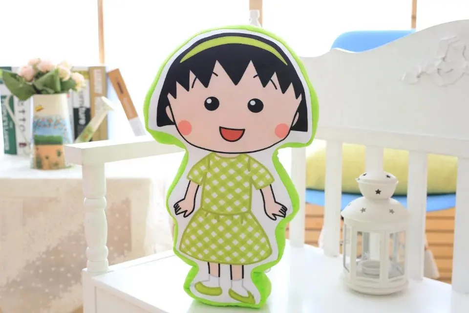 1 шт. 50 см мультфильм кимоно Чи-Би maruko кукла девочка диванные подушки стул подушку творческий плюшевые игрушки детские подарки