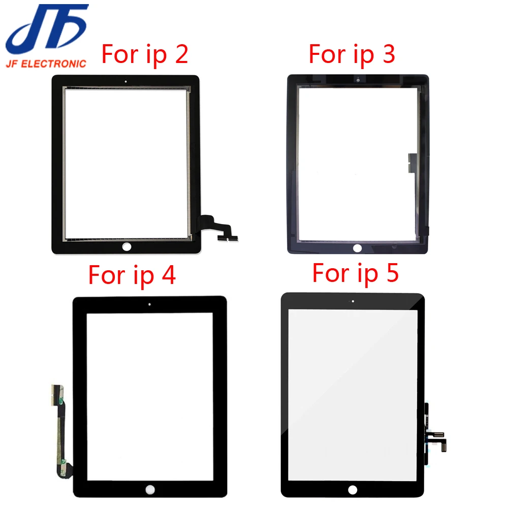 10 шт./лот сменный сенсорный экран для ipad air 2/3/4/5|ipad glass replace|touch screen digitizertouch digitizer