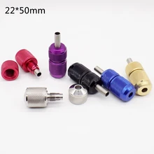 Светильник из латуни насадки для тату 22x50 мм нержавеющая сталь, татуировочная машинка аксессуар алюминиевый сплав рифленая полка с выступом заблокированный тело искусство