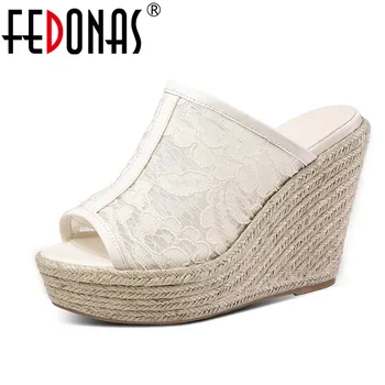 

FEDONAS Classic Design Fashion Sexy Elegant Casual Women Sandals Platforms Basic 2019 Summer Night Club Wedding Shoes Woman