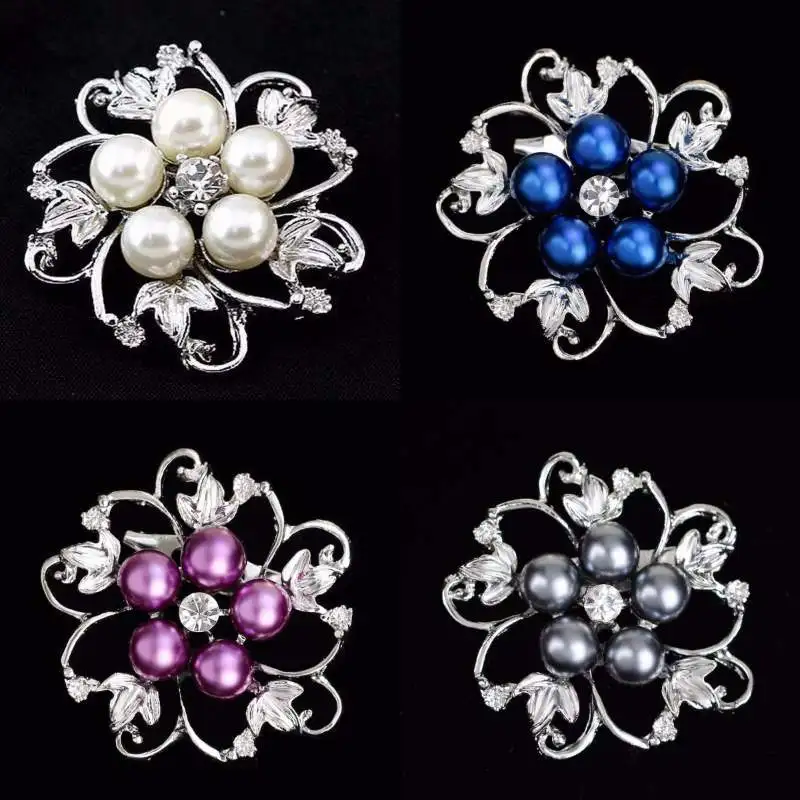 

Zircon Imitation Pearls Flower Brooches Women Beautiful Cute Brooch Fashion Pin Charm Jewelry Wholesale Badges
