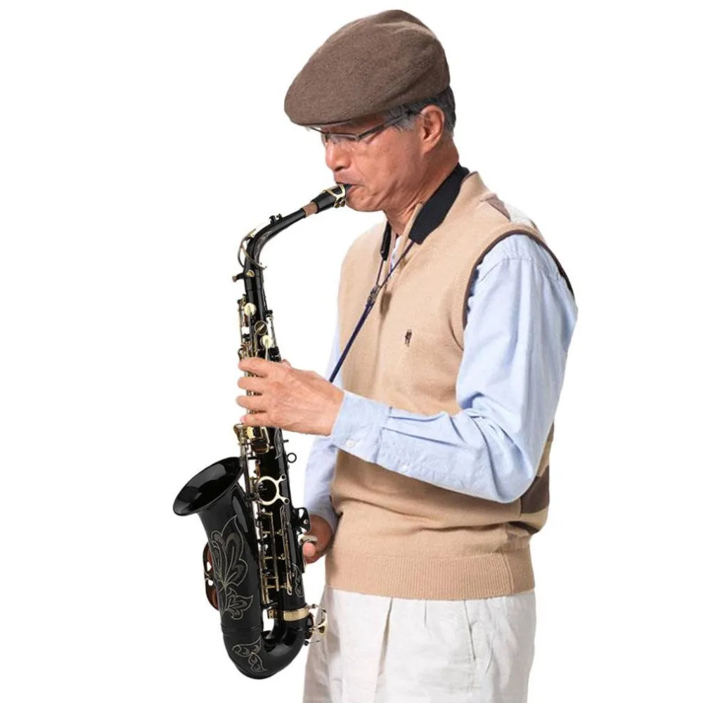 

Alto Saxophone Sax Electrophoresis Technology Midrange Sax with Hard Case Professional Musical Instruments Free shipping