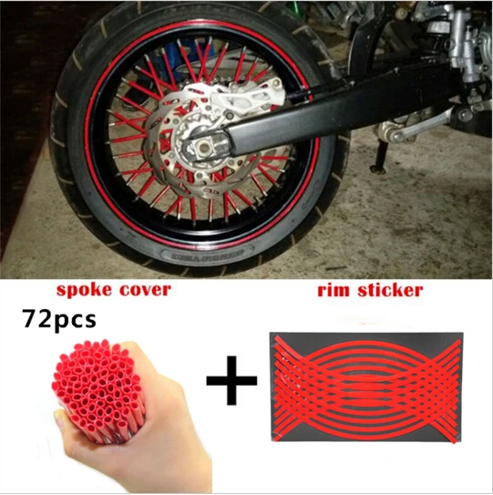 Motocross Dirt Bike Enduro Wheel RIM SPOKE Shrouds SKINS COVERS