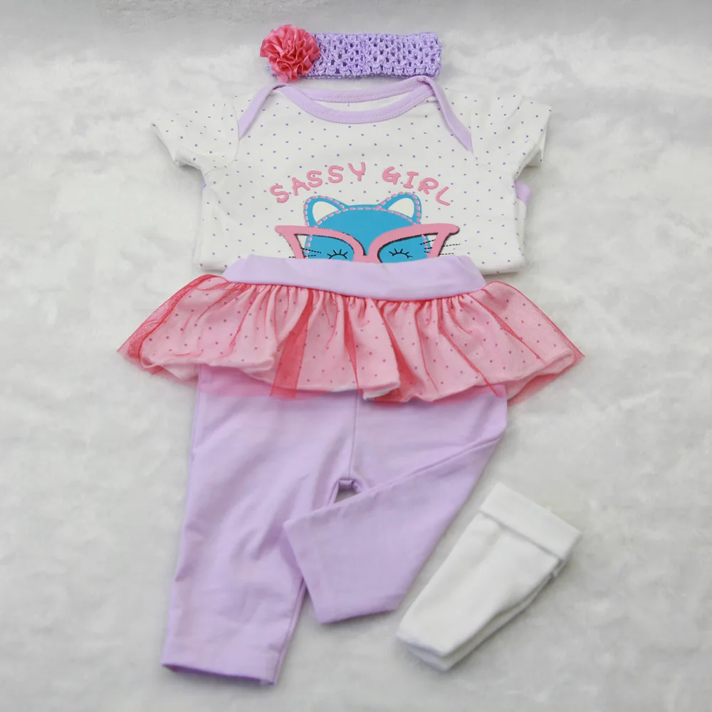 Reborn Baby Girl Dolls Clothes for Sale Wear Fit For 55 57 cm Baby Doll