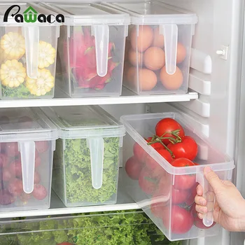 

4.7L Large Transparent Food Storage Box with Lid and Handle Kitchen Sealed Home Organizer Food Container Refrigerator Storage
