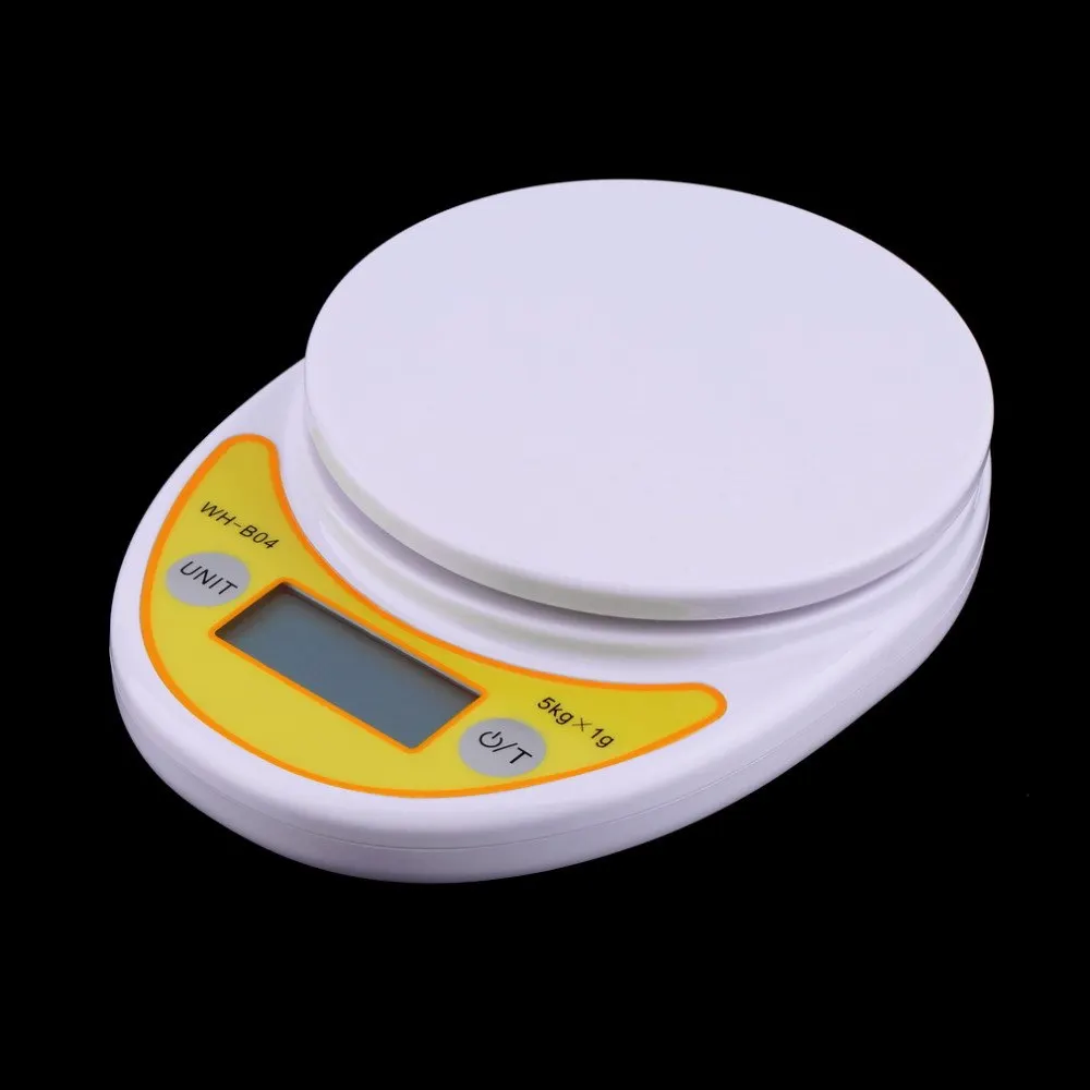 WH-B04 5 кг/1 г ЖК-цифровые электронные кухонные весы для взвешивания пищевых продуктов