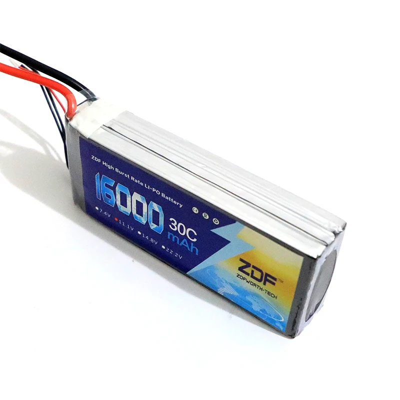 ZDF Lipo аккумулятор 3S 11,1 V 5000mAh 6000mah 8000mah 10000mah 12000mah 16000mah 25C 30C 50C для радиоуправляемого вертолета квадрокоптера