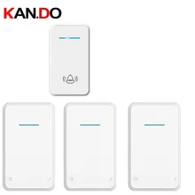 Беспроводной дверной звонок с 3 приемником и питанием от AA дверной звонок на батарейках водонепроницаемый 280 метр дверной звонок кольцо цифровой сигнальное кольцо