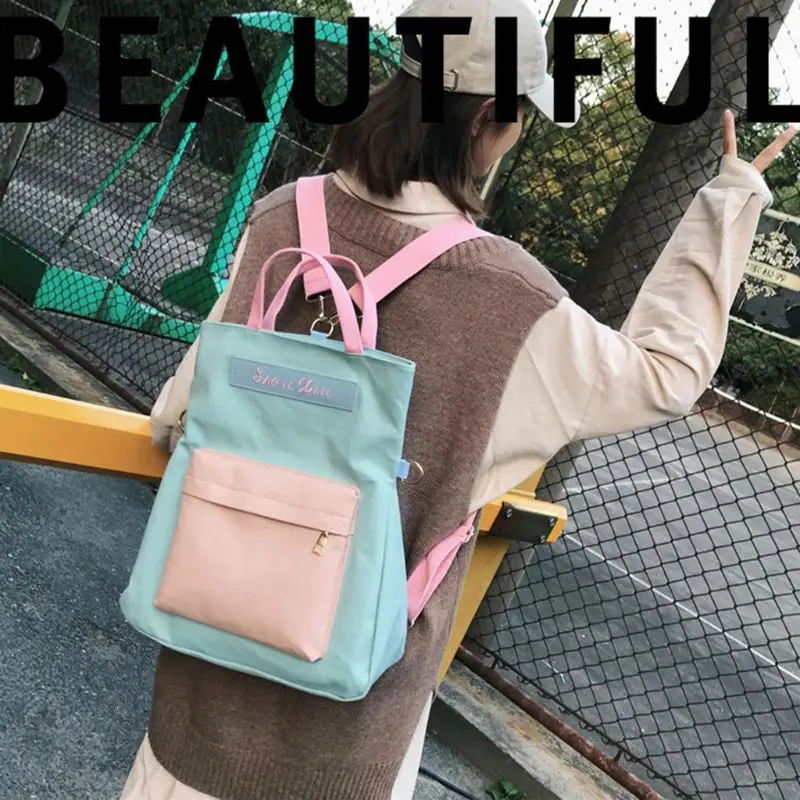 

Women Travel Backpack Canvas Shoulder Crossbody Bag Female bag Girls School Satchels Rucksack Bags