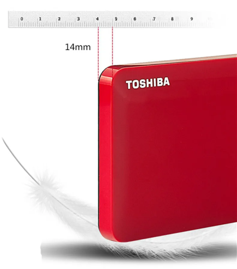 TOSHIBA 1 ТБ External HDD 1000 ГБ Портативный тонкий жесткий диск USB 3,0 SATA3 2,5 "Оригинальный Новый Красочные HD