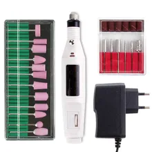 Электрический Professional ногтей сверлильный станок маникюрные инструменты керамические сверла роторные заусенцы для удаления кутикулы пилка для ногтей оборудование
