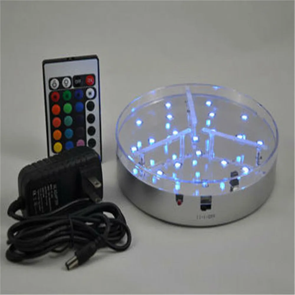 

10 Pieces/Lot 3AA Battery Powered Super Bright RGB Color Changing Rechargeable LED Vase Light Base Wedding Centerpiece Lights