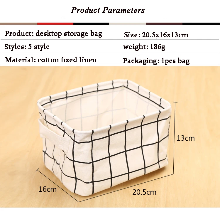 Модная Современная хлопковая корзина Органайзер льняной Настольный органайзер для хранения мелочей ящик для хранения шкафа корзина для хранения нижнего белья