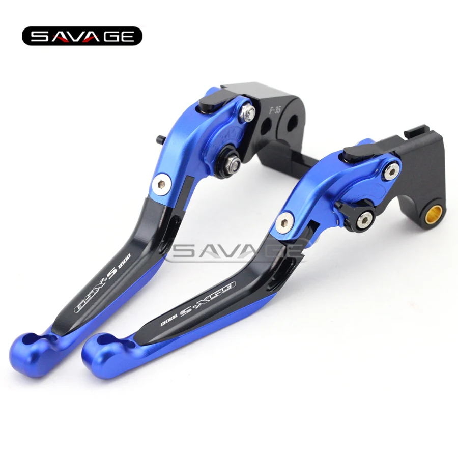 

For SUZUKI GSX-S1000 GSX-S1000F GSXS 1000/1000F 2015-2016 Motorcycle Adjustable Folding Extendable Brake Clutch Lever Blue+Black