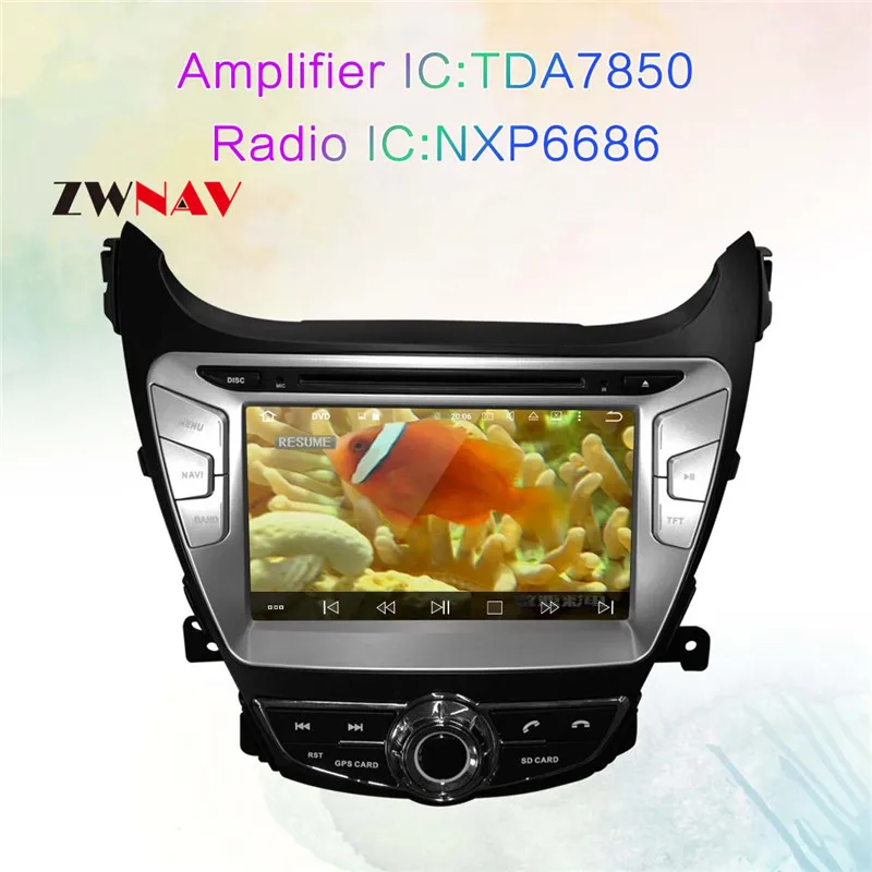 Cheap 8 Inch 8 Core Android 8.0 RAM 4GB ROM 32GB Car DVD Player GPS Navigation For Hyundai Elantra Avante 2011 2012 2013 Car Radio 3