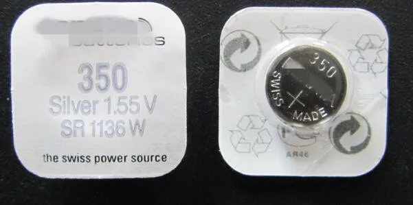 1 шт. Швейцария полный диапазон 350 SR1136W Серебряный оксид батарея 55 в высокий