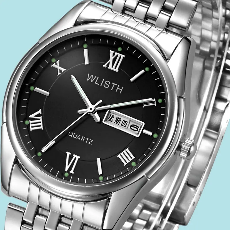 WLISTH Luminous Date Men Watch Male Clock 2017 Top Brand Luxury Famous