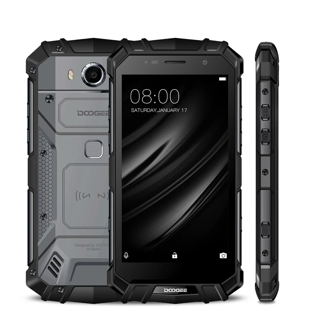 DOOGEE S60 смартфон с 5 2 дюймовым дисплеем восьмиядерным процессором Helio P25 ОЗУ 6 ГБ ПЗУ