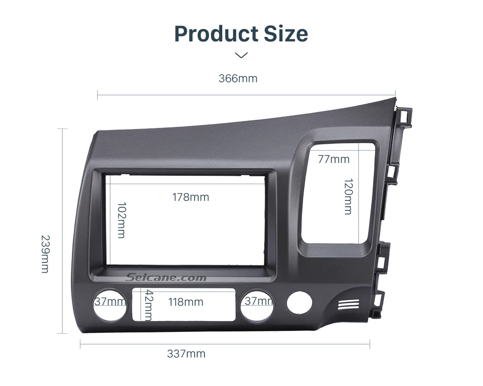 Seicane 178*102 мм 2 Дин радио кадров фасции отделка рамка для Honda Civic РЖС Авто Стерео адаптер в тире Mount Kit
