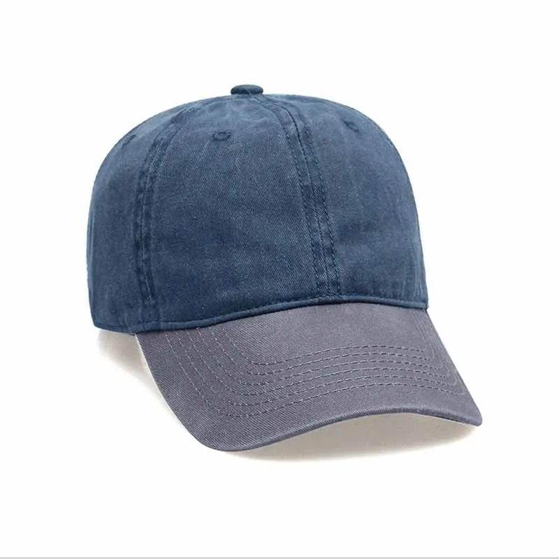 Mezcla de 8 colores Denim lavado Snapback gorras otoño verano hombres y mujeres gorra de béisbol Golf bloqueador solar Baseball Casquette de Hockey sombrero