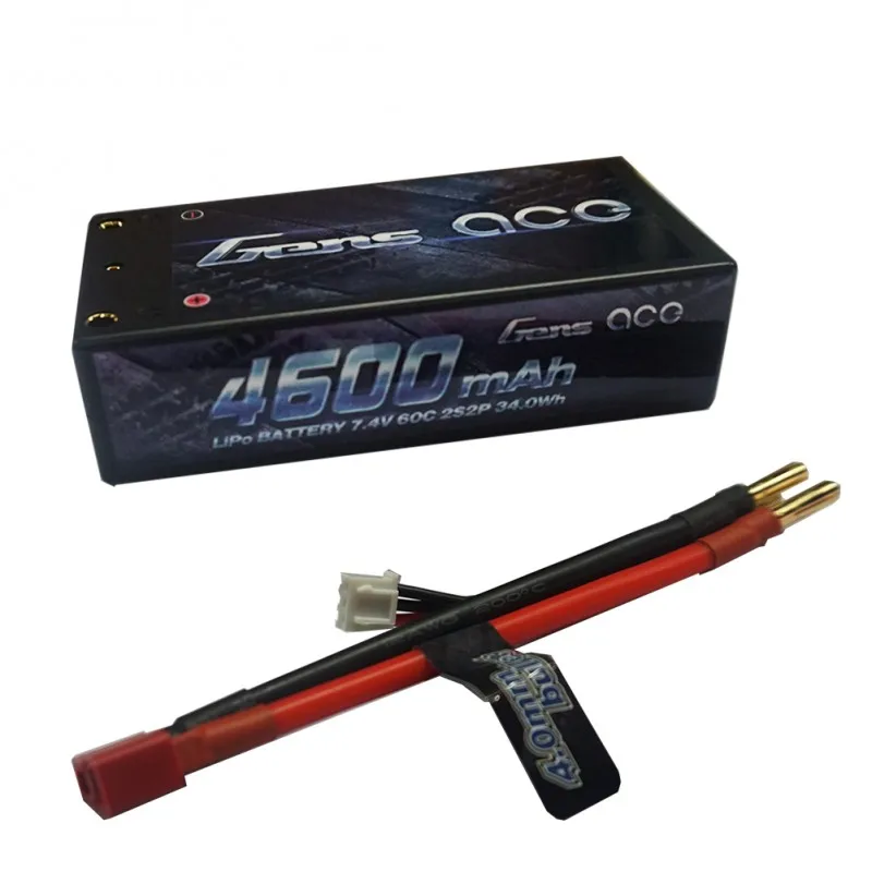 Gens ace Lipo батарея 7 4 В 4600 мАч 2 S 60C 120C RC упаковка батарей 2S2P разъем типа deans для