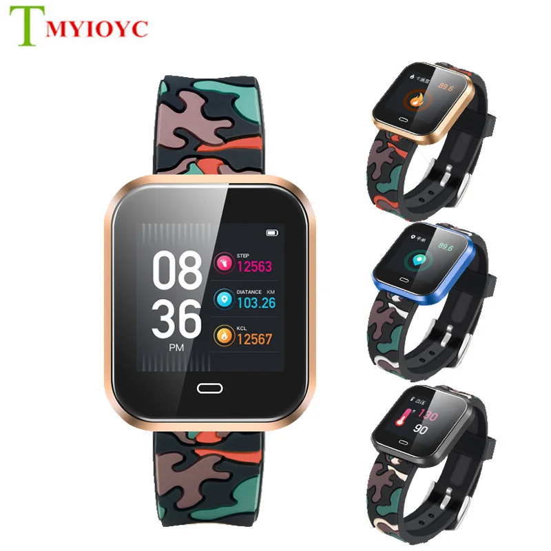 

2018 Women Men Sports Smartwatch Heart Rate Calorie Pedometer Smart Bracelet Band Bluetooth Smartwatch For Android IOS Phone