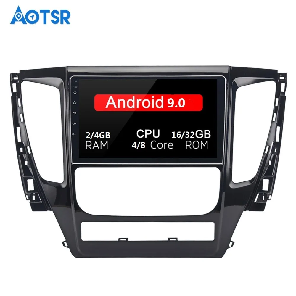 

Android 9.0 Car Stereo Buit-in DSP 9" Touch Screen for Mitsubishi Pajero Sport 2017 1 Din 64G ROM 4G RAM Car Bluetooth