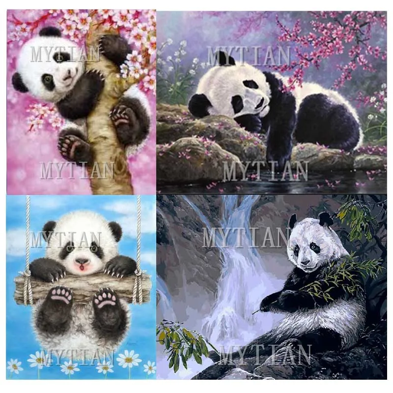 

Full Square/Round Drill 5D DIY Diamond Painting Panda Animal Embroidery Cross Stitch Mosaic Home art decoration gift
