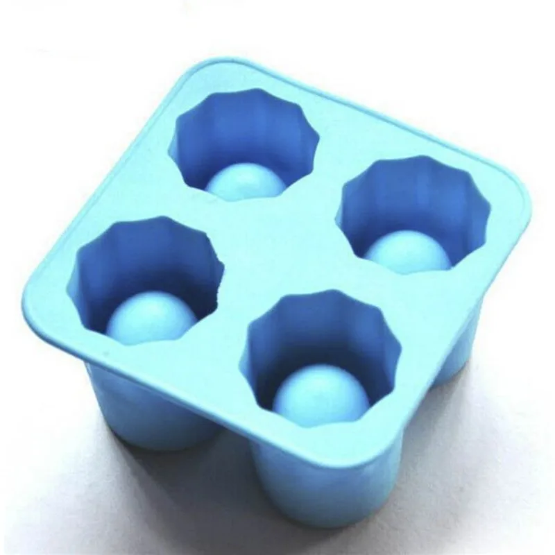 4-Cup Ice Cube Shot shape силиконовые шутеры стеклянные формы для замораживания лоток для приготовления Вечерние