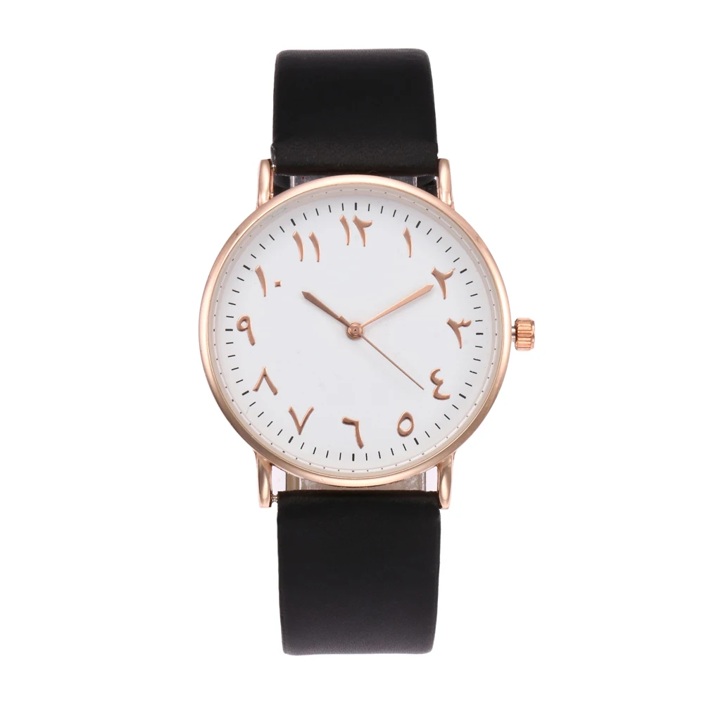 

Creative Fashion casual Ladies Quartz Steel mesh Watch Exquisite High quality Leather watches Arabic Numbers Ladies Watch