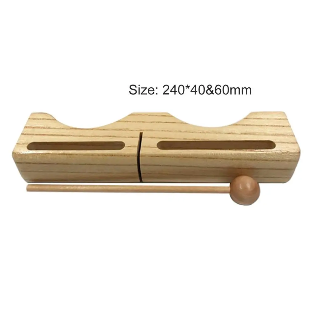 Large Orff World, деревянная игрушка в форме подушки, Детская перкуссия, инструмент, детский Хлопушка, игрушка для раннего образования, развивающая интерес - Цвет: Large
