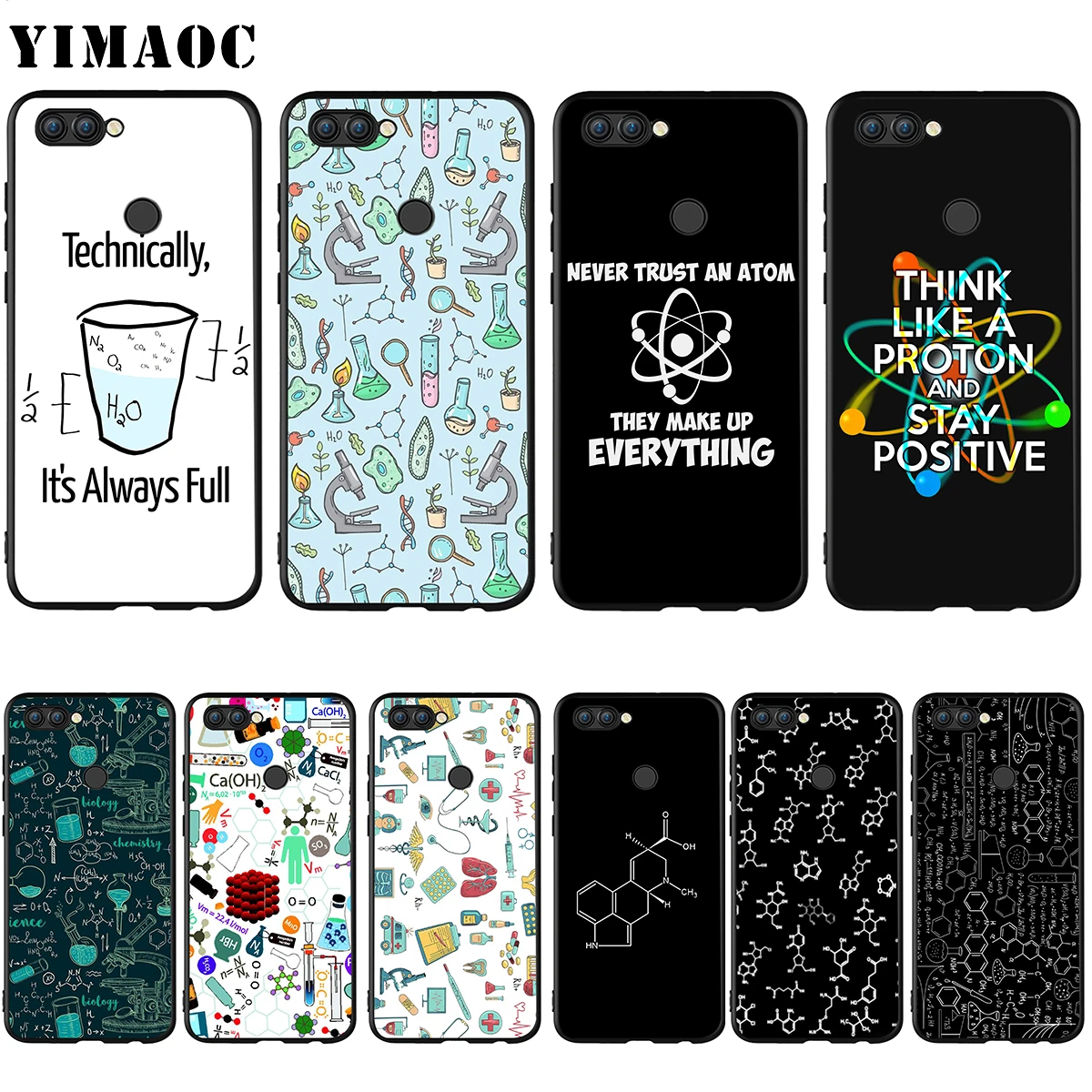 Силиконовый чехол YIMAOC для Huawei Honor Mate P smart Y7 Y9 8C 30 20 10 8x Nova 3i 3 Lite Pro Prime 2018 2019 |