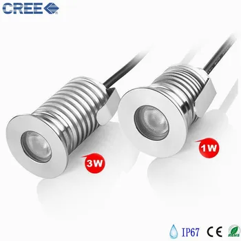 

12pcs LED Underground waterproof IP67 3W 1W light 12-24VDC CE and 3 years warranty Free Shipping