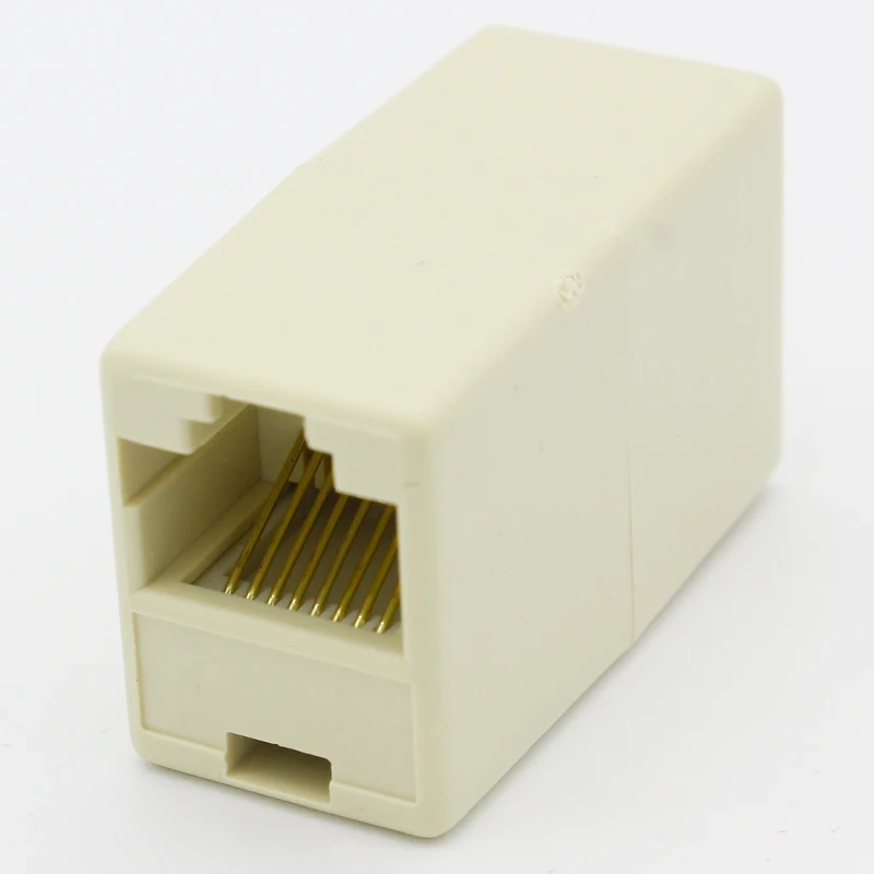 IMC الساخن 10 قطعة RJ45 8P8C مزدوجة منافذ الإناث التوصيل الهاتف موصل