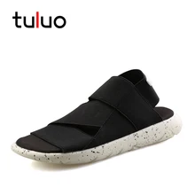 TULUO/летние пляжные сандалии унисекс для мужчин и женщин легкие дышащие быстросохнущие Нескользящие на плоской подошве для отдыха морские Прогулочные кроссовки